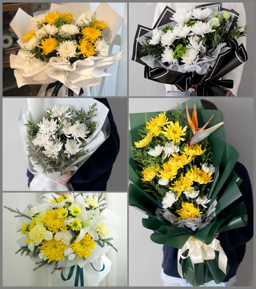 浙江省金华义乌市义亭镇杭畴村白事花束代送